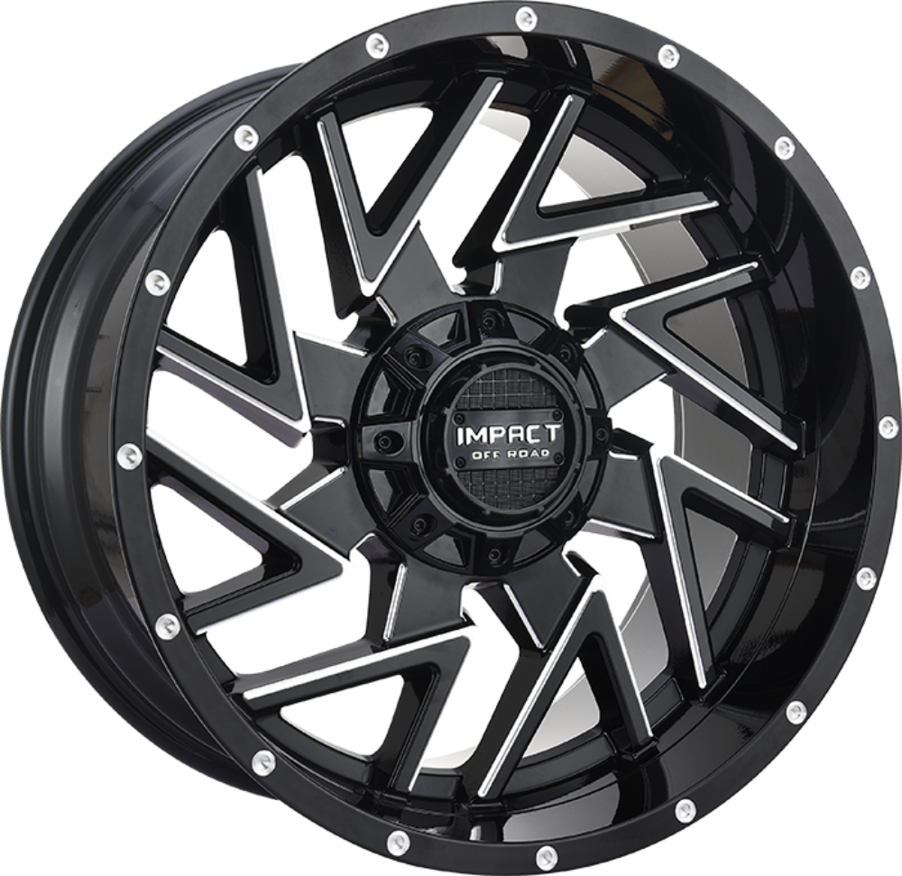 Impact OffRoad 809 Gloss Black Milled 