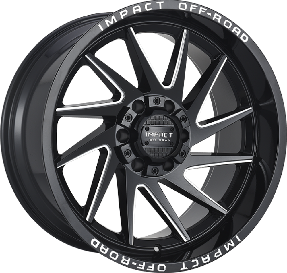 Impact OffRoad 824 Gloss Black Milled 