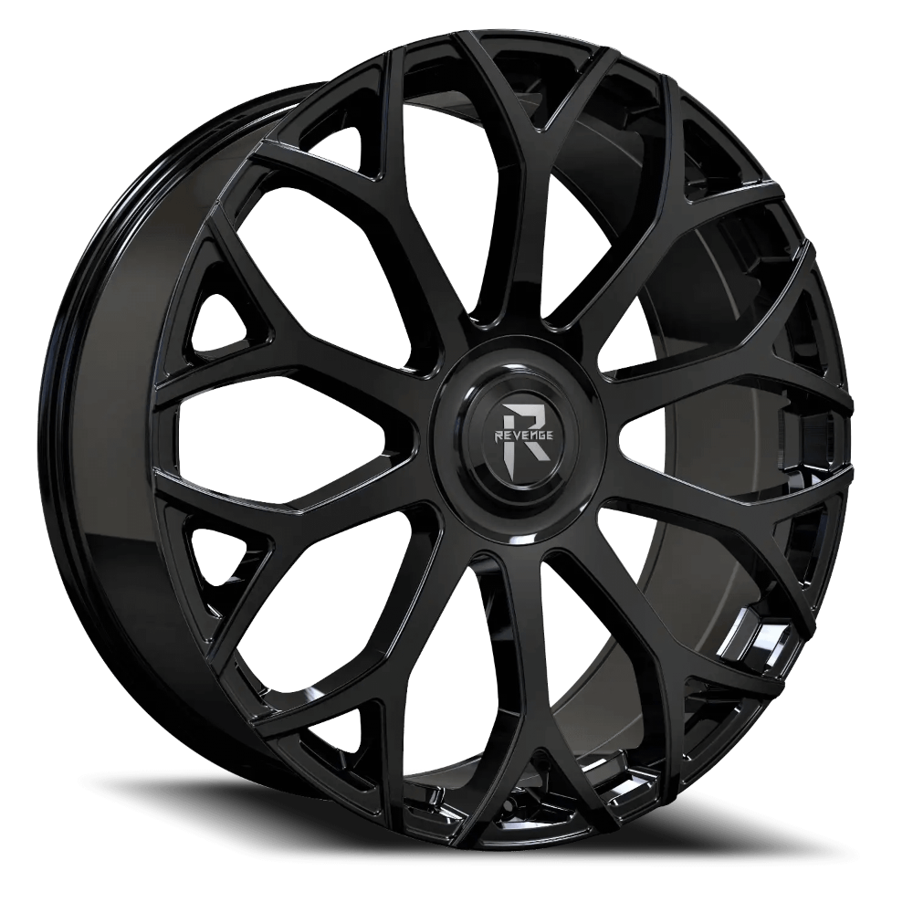 Revenge Wheel RL105 Gloss Black-Big Floater Cap Special Edition - COPY